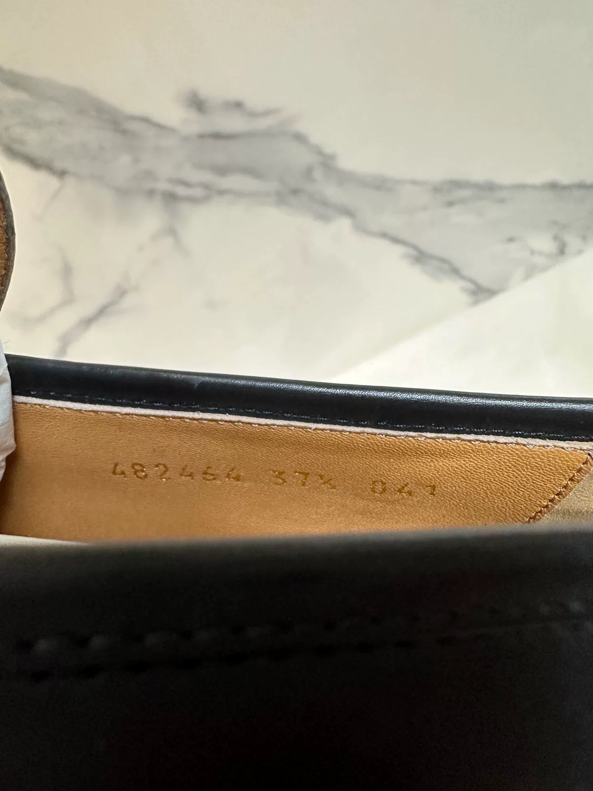 Gucci Black Horsebit Leather Loafers
