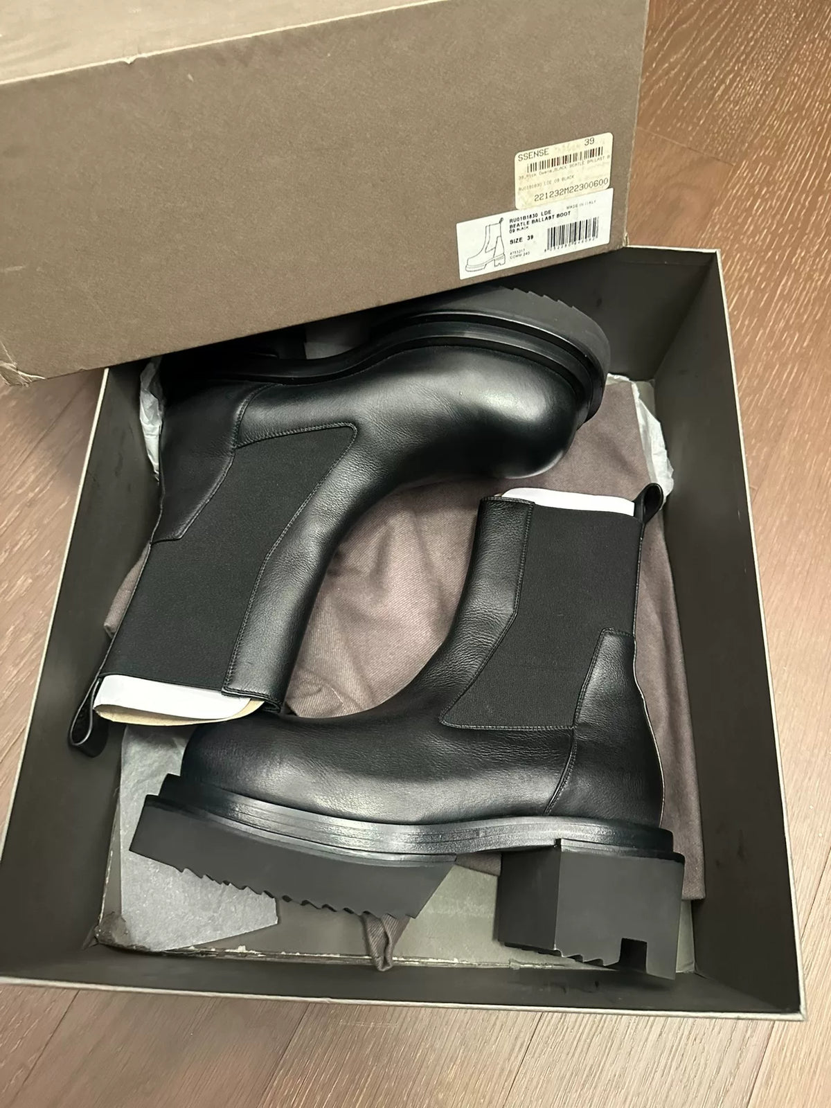 Rick Owens Bogun classic thick-heel Chelsea boots
