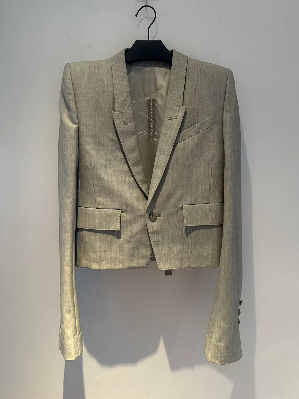 Rick Owens SS20 Padded Shoulder Blazer