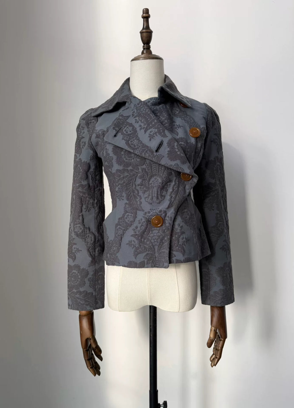Vivienne Westwood Red Label Vintage Jacquard Asymmetric Short Jacket