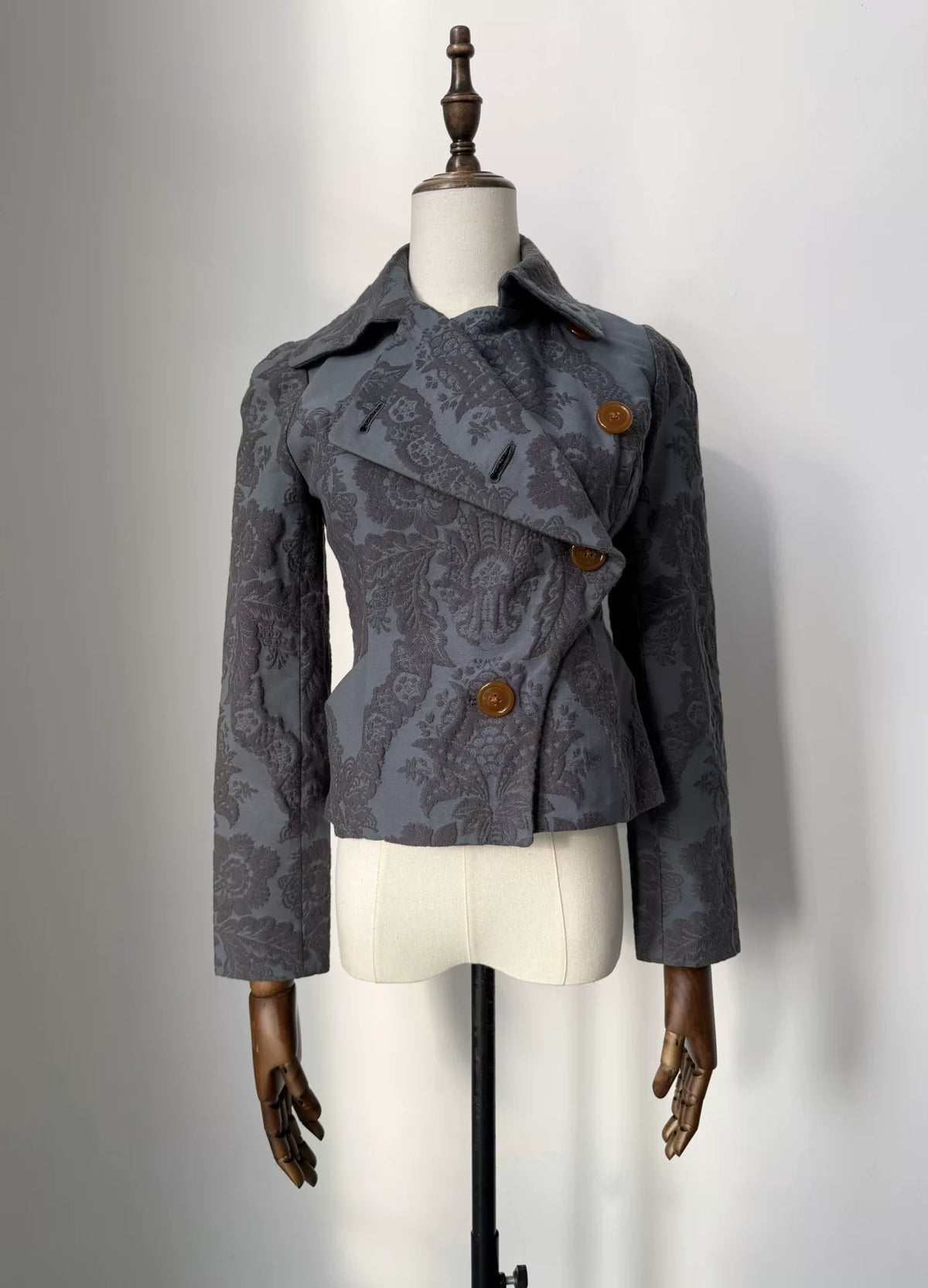 Vivienne Westwood Red Label Vintage Jacquard Asymmetric Short Jacket