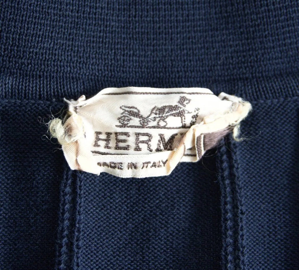 HERMES 1980s Long Sleeve Polo Shirt