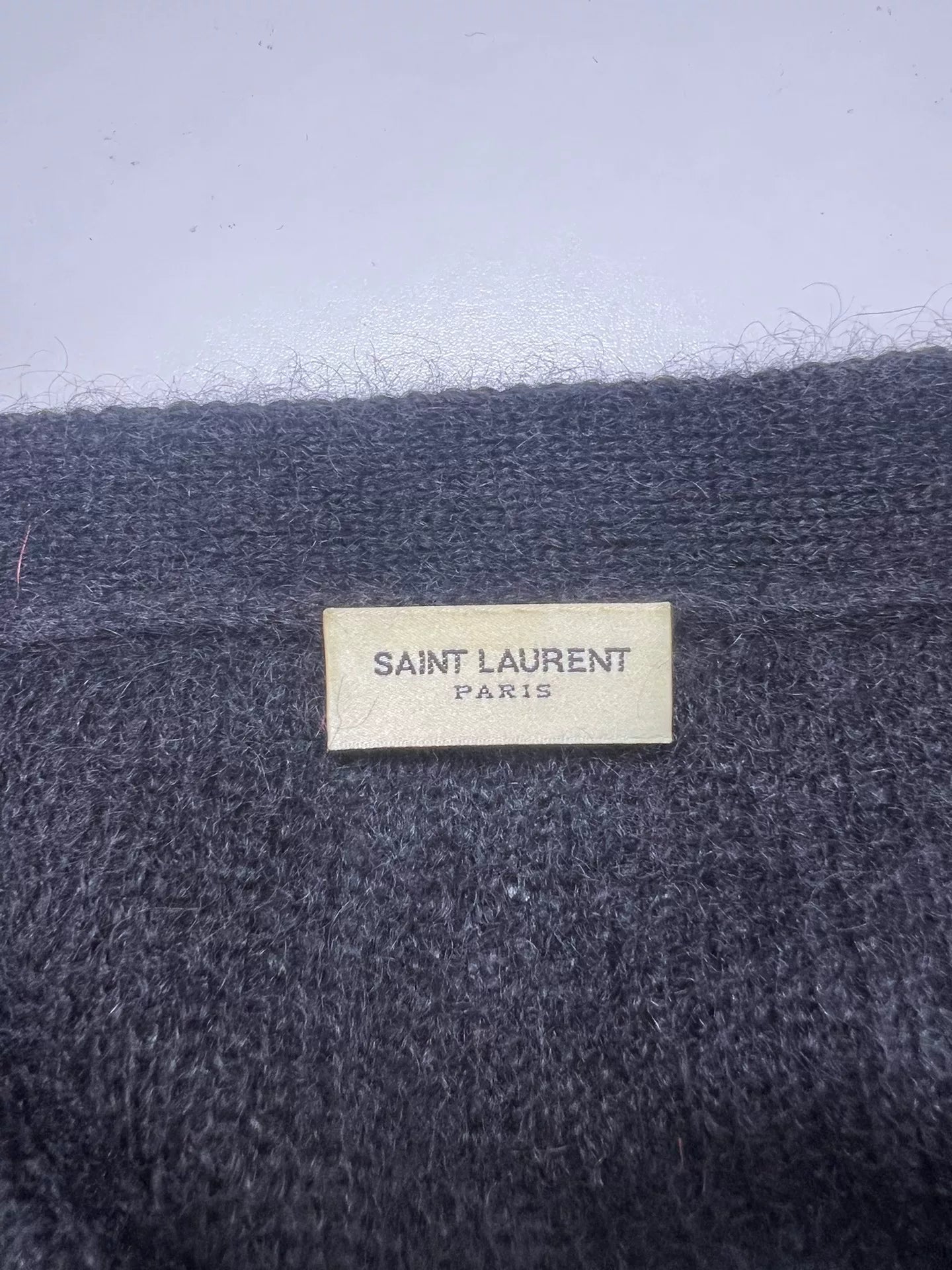 Saint Laurent Slp13fw Black Red Striped Wool Knit Sweater Cardigan