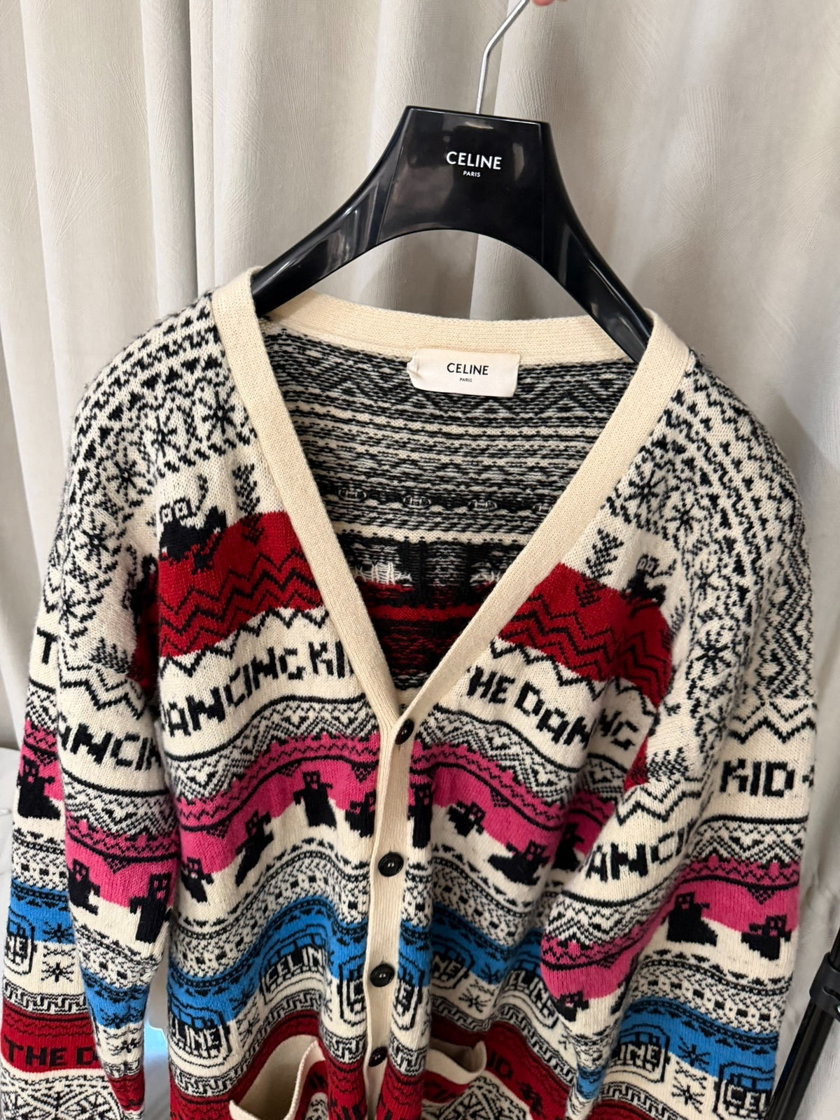 Celine SS21 The Dancing Kid Knit Cardigan