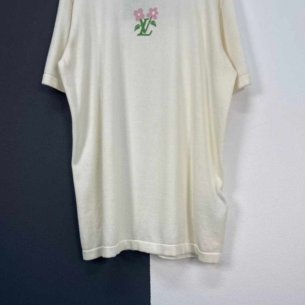 Louis Vuitton LV Floral Knit Short-Sleeve Shirt