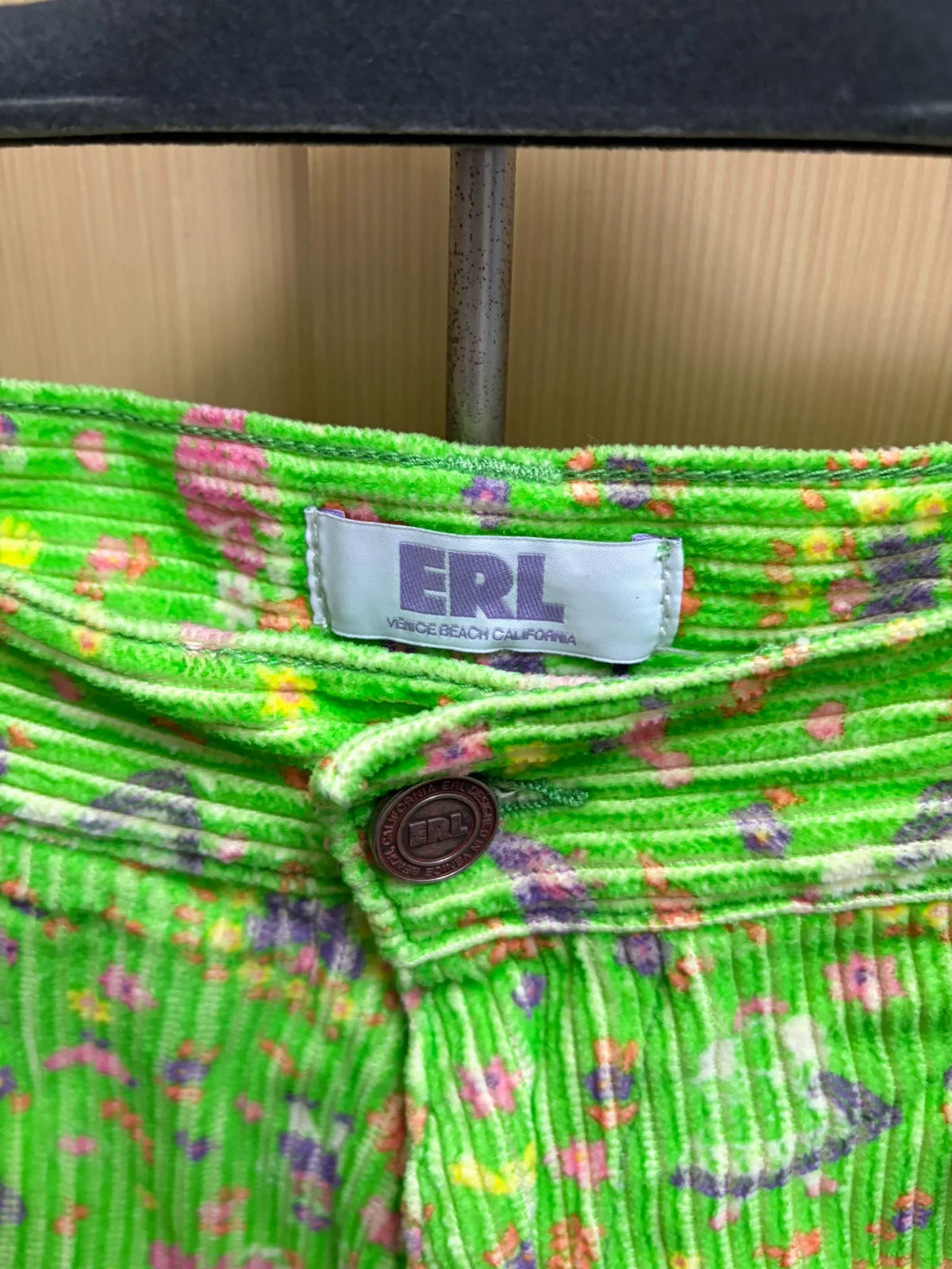 Erl Green Corduroy Work Pants
