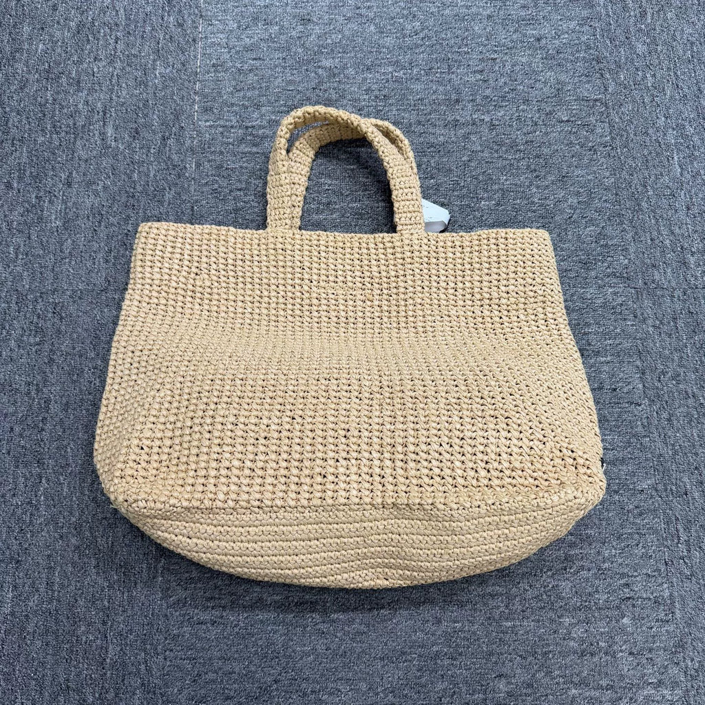Prada Raffia Woven Shoulder Bag