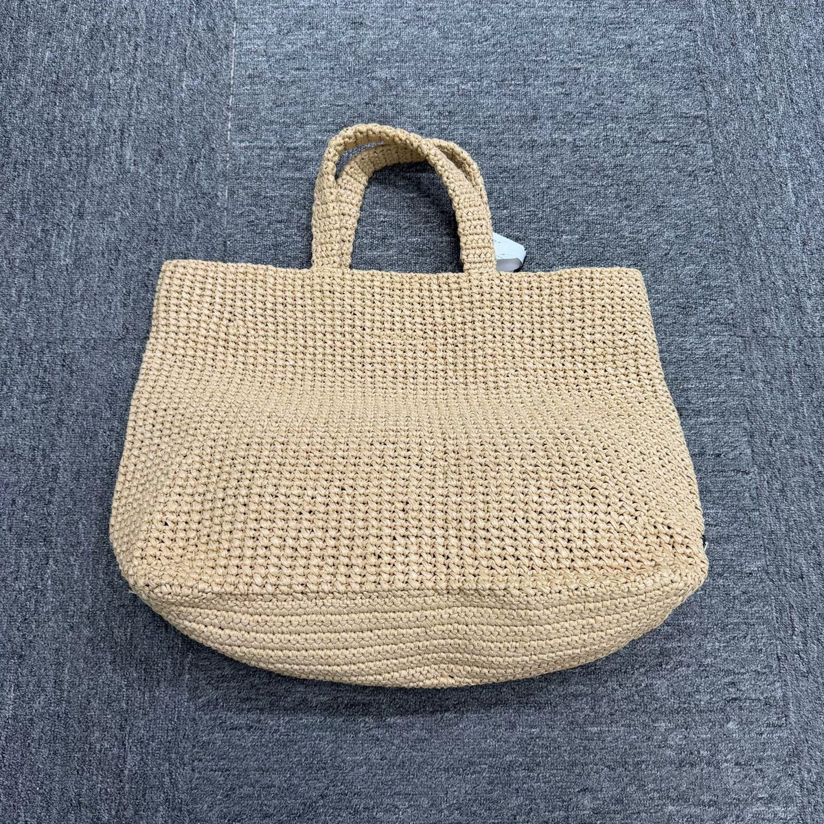 Prada Raffia Woven Shoulder Bag