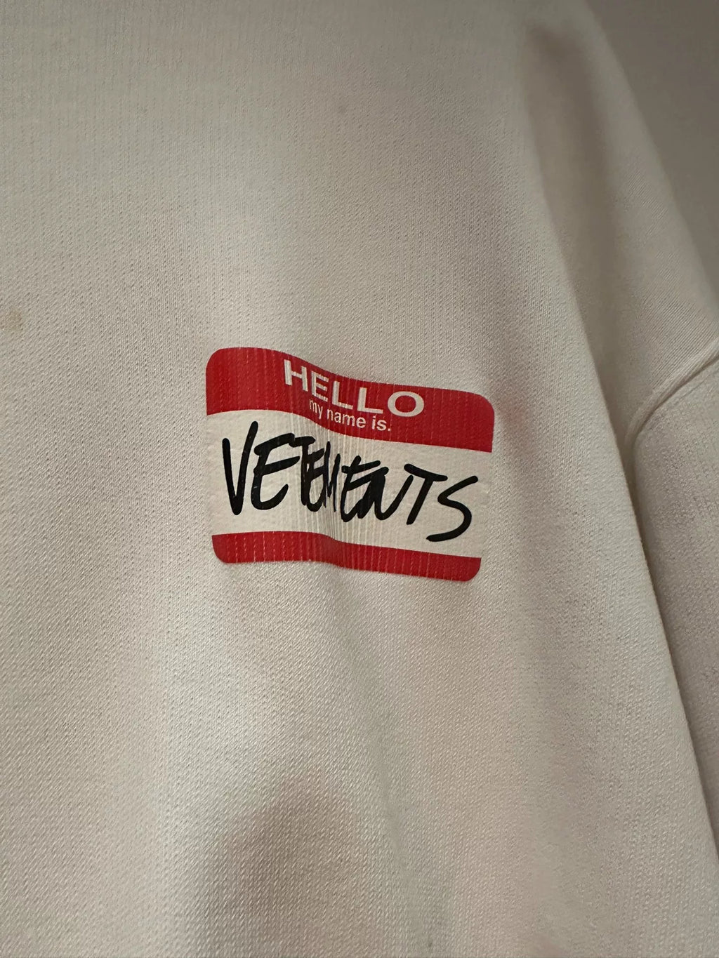 Vetements signature hoodie