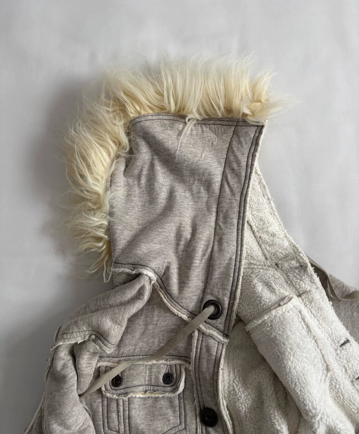 Diesel Vintage Mohawk Fur-Trimmed Jacket