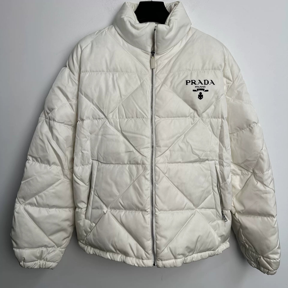 Prada Triangle Quilted Recycled Nylon Down Jacket
