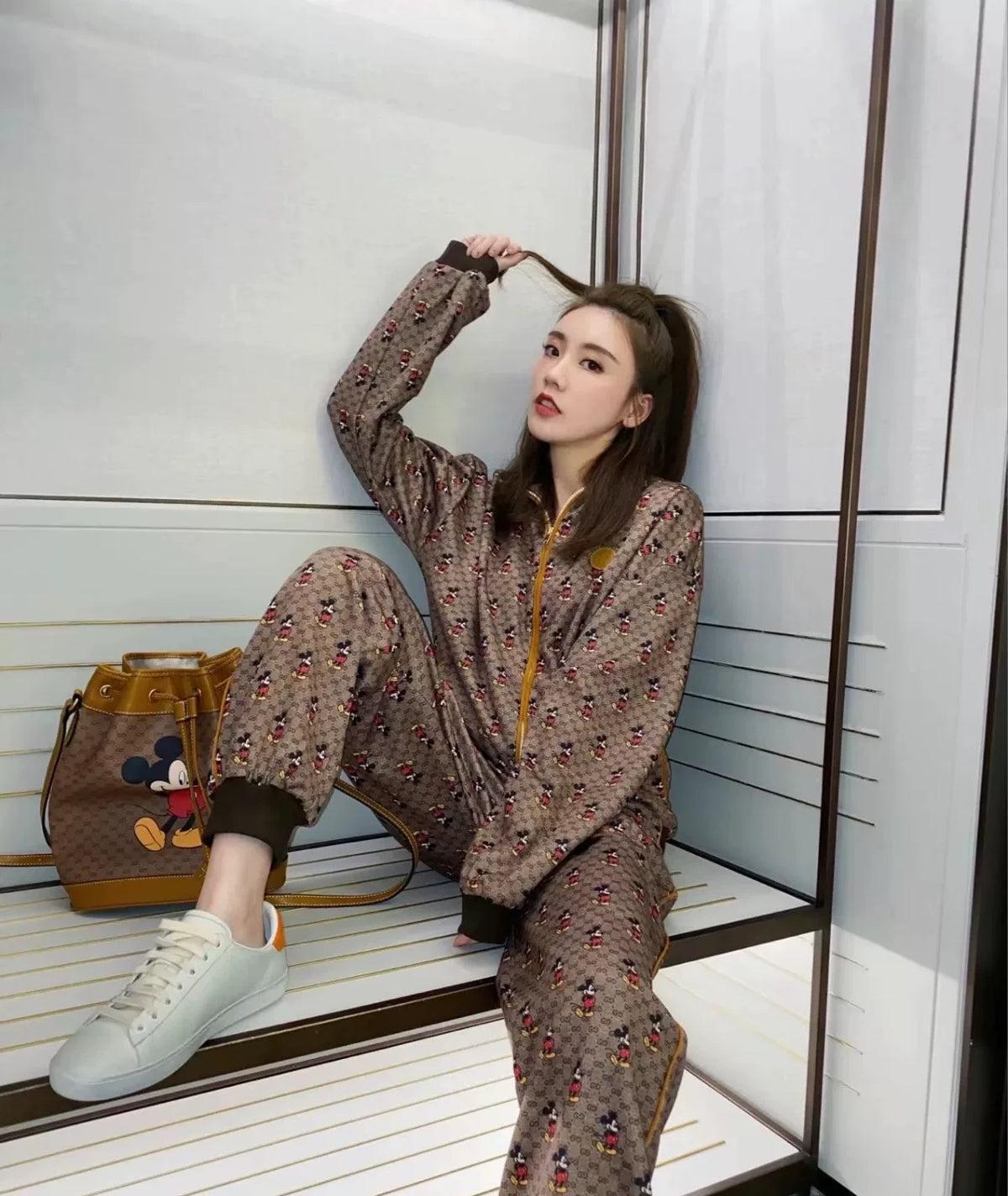 Gucci x Disney Collaboration Mickey Mouse All-Over Print Jacket