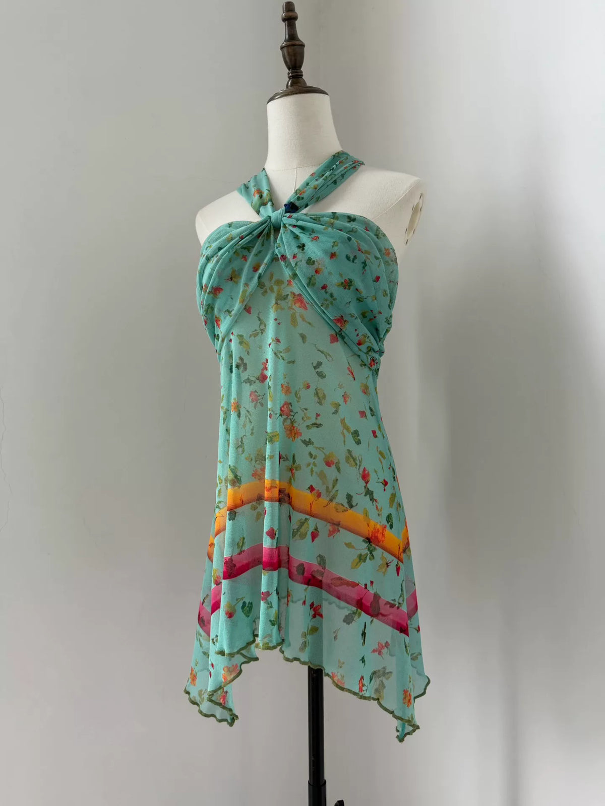 Jean Paul Gaultier Vintage Floral Mesh Top