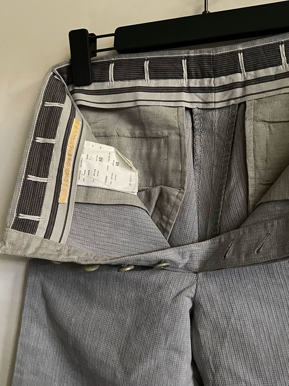 Carol Christian Poell SS09 Linen Trousers