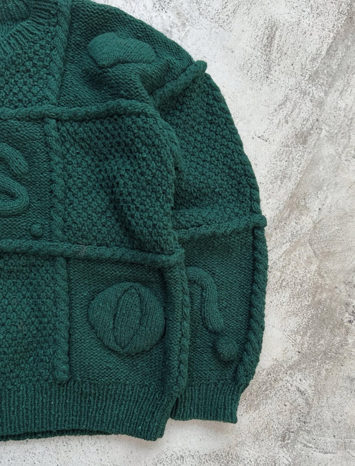 Issey Miyake 1980s 3D Knit Wool Sweater