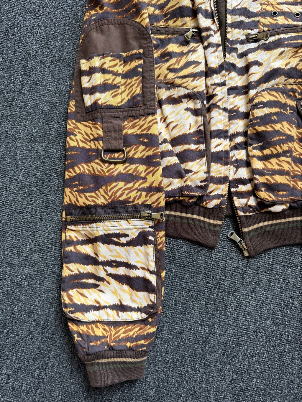 Dolce Gabbana Tiger Print Bomber Jacket