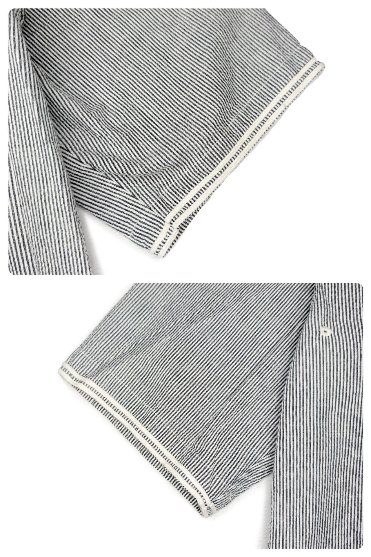 Visvim 23SS Spot Dugout S/S Seersucker Cotton Linen Short Shirt