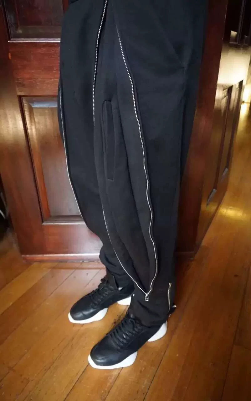 HBA Hood By Air FW15 Yard sweatpants Black Cotton Pants