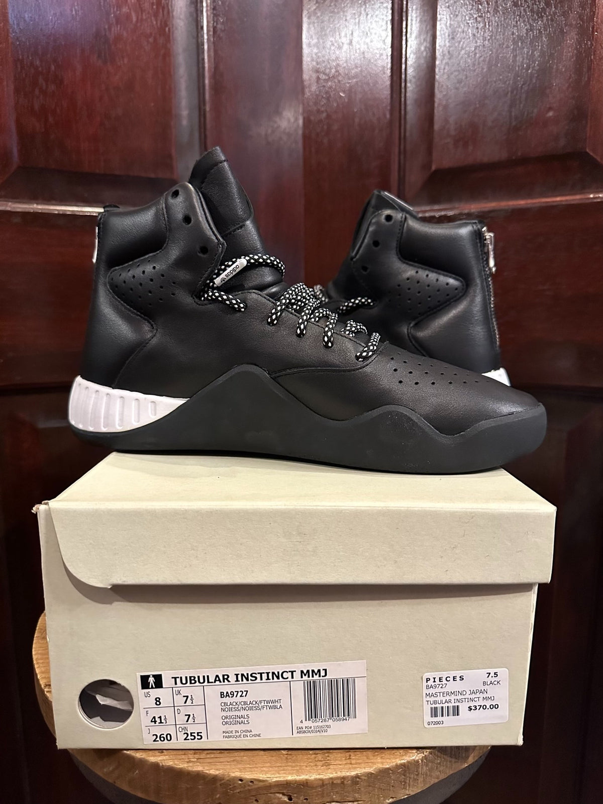 Mastermind World × ADIDAS Black Tubular Instinct Sneakers