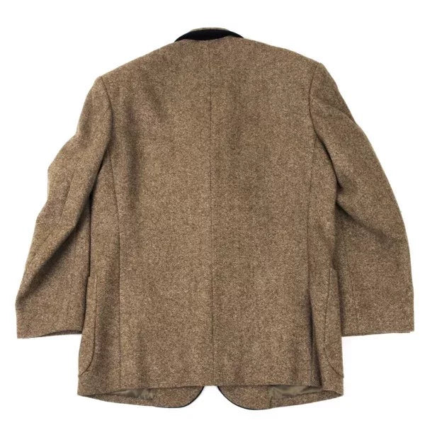 Yohji Yamamoto 1990s Wool Velvet Patchwork Suit Jacket