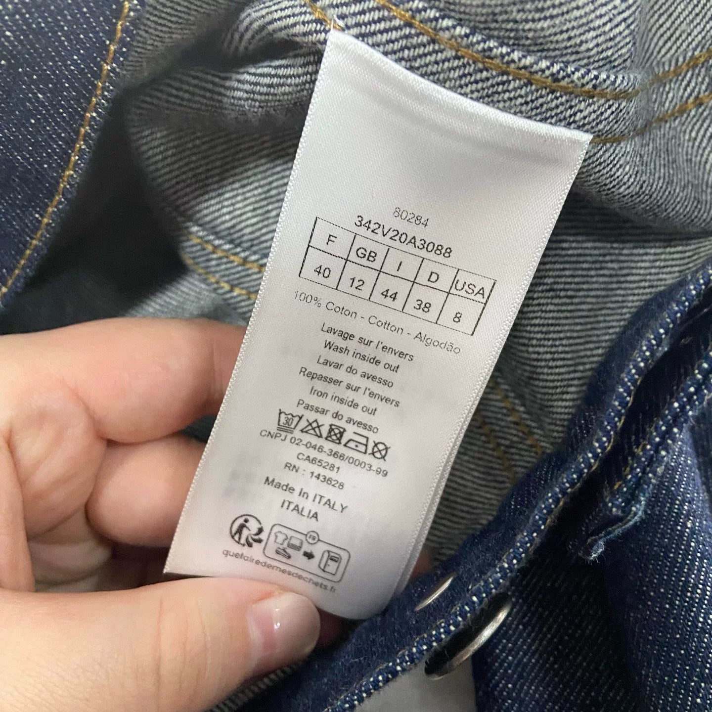 Dior Single-Breasted Denim Jacket