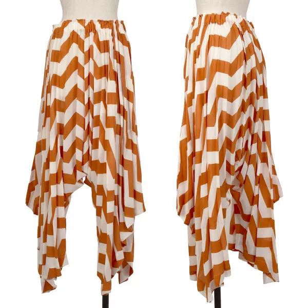 Issey Miyake Yellow Striped Trousers