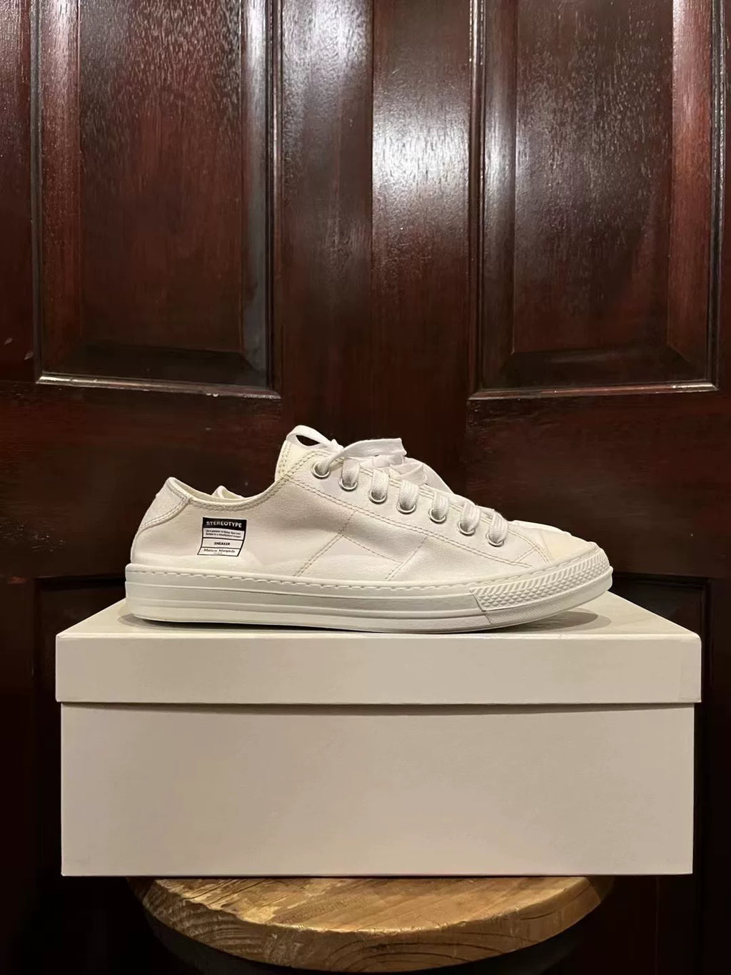 Maison Margiela White Stereotype Low-Top Canvas Sneakers