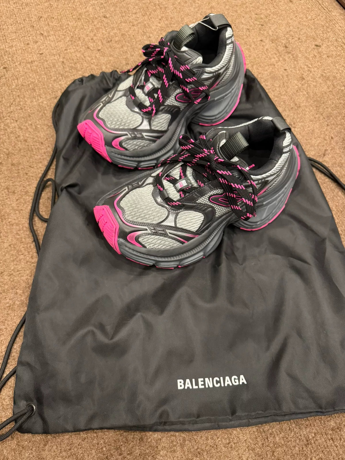 Balenciaga 10XL Black and Pink Sneakers