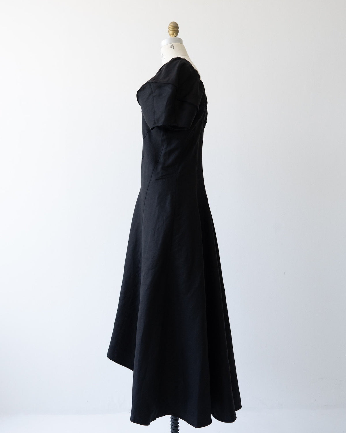 Celine Black Linen Dress