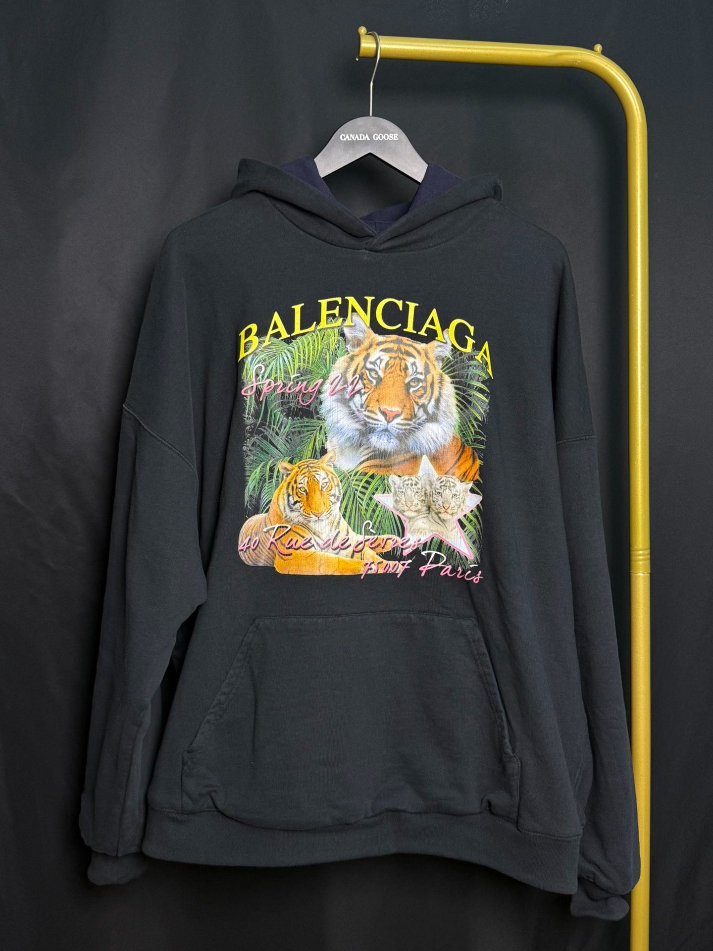Balenciaga FBI Year Of Tiger Hooded Reversible Hoodie