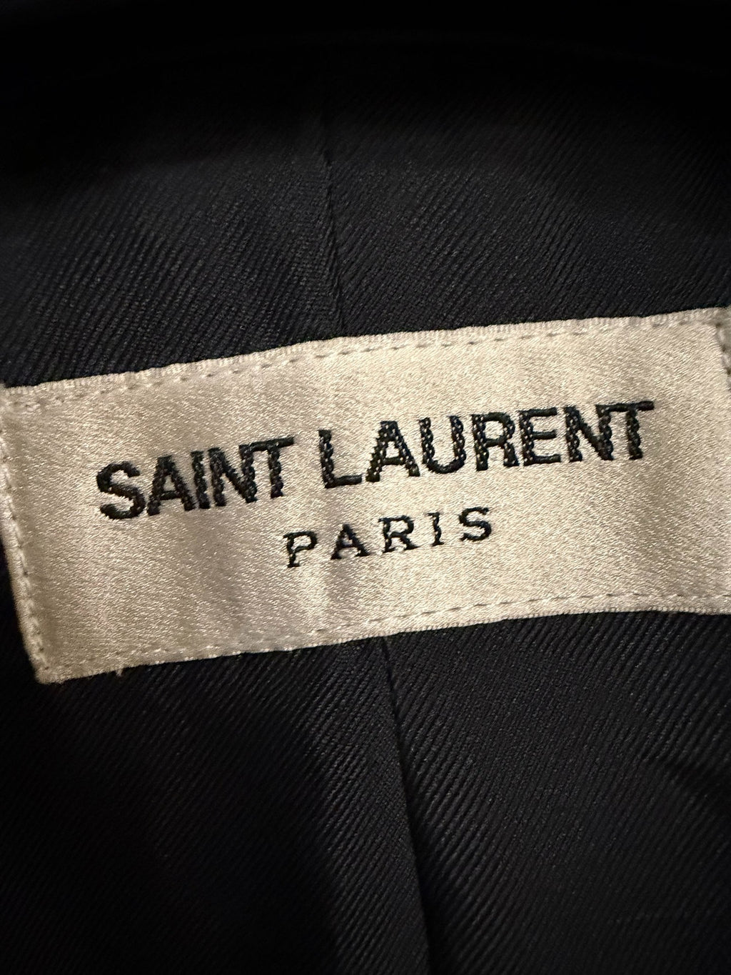 Saint Laurent SS16 Black Gold-Button Wool Blazer by Hedi Slimane