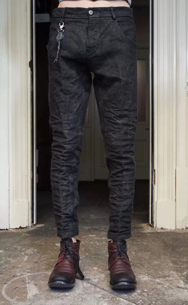 Layer-0 FW17 Green/Grey Sail Hemp 5p Trousers