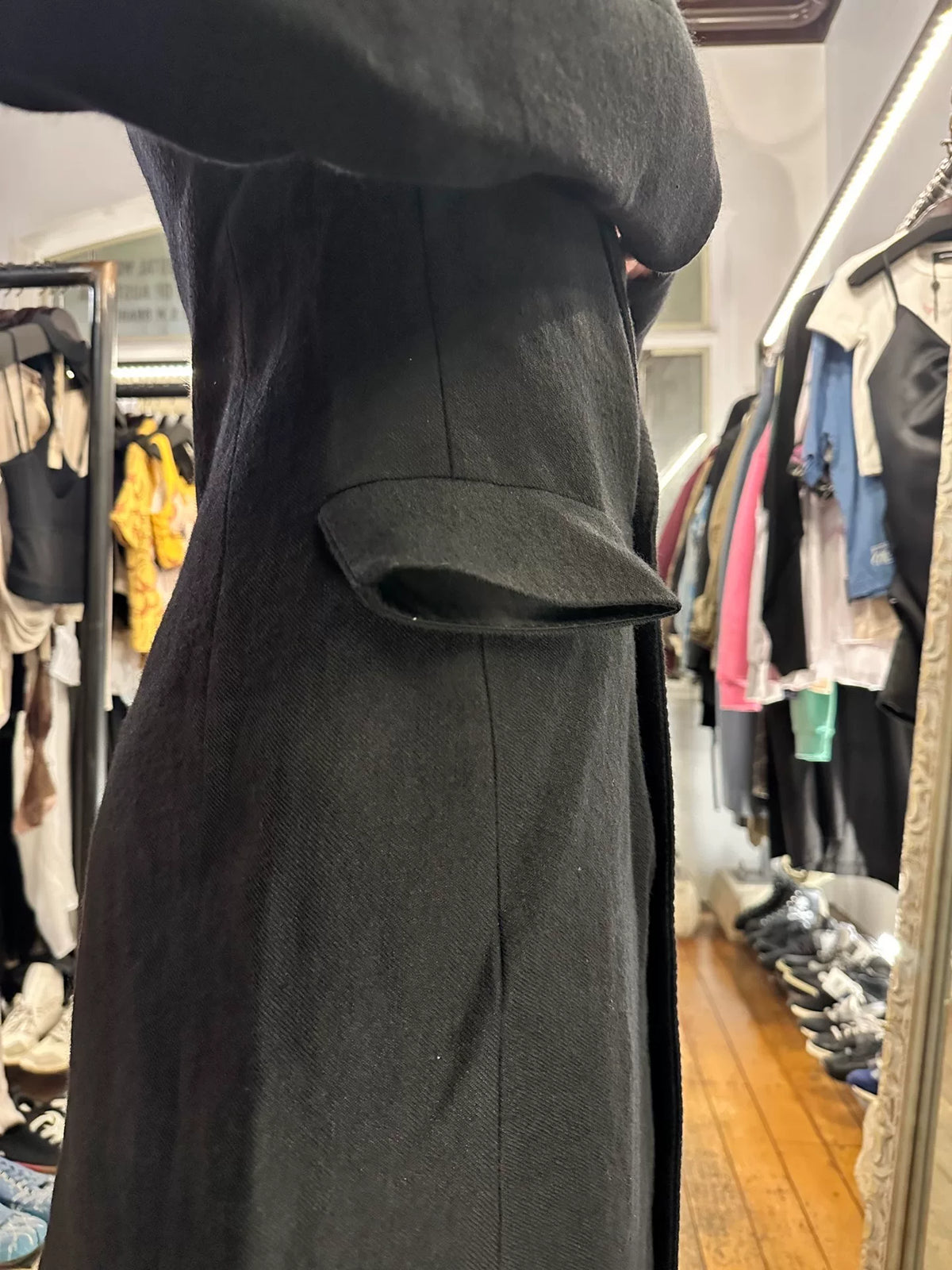 Y/Project FW12 3D Yohan Serfaty Black Wool Coat