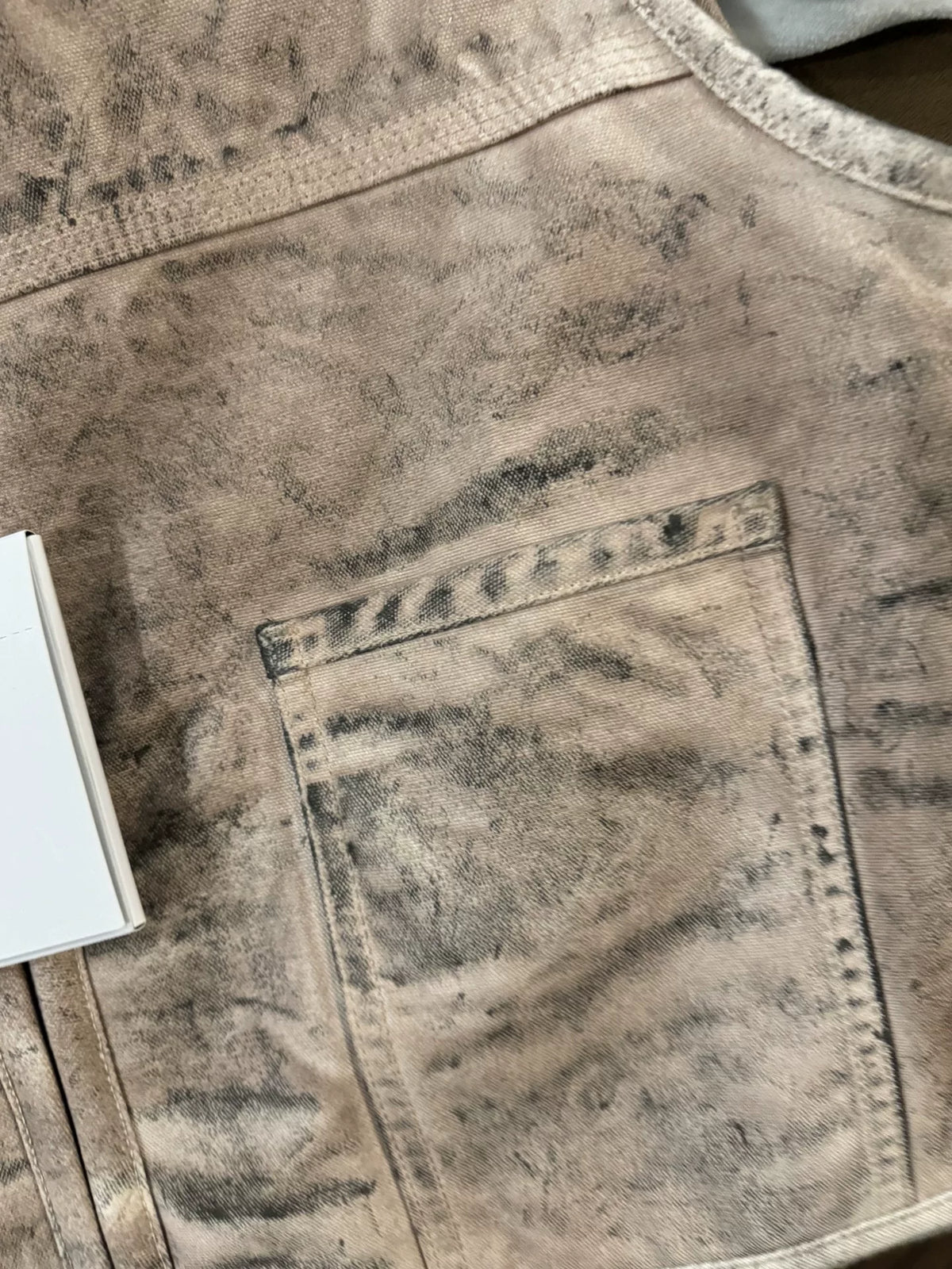 Givenchy distressed mud-dyed lambswool vest