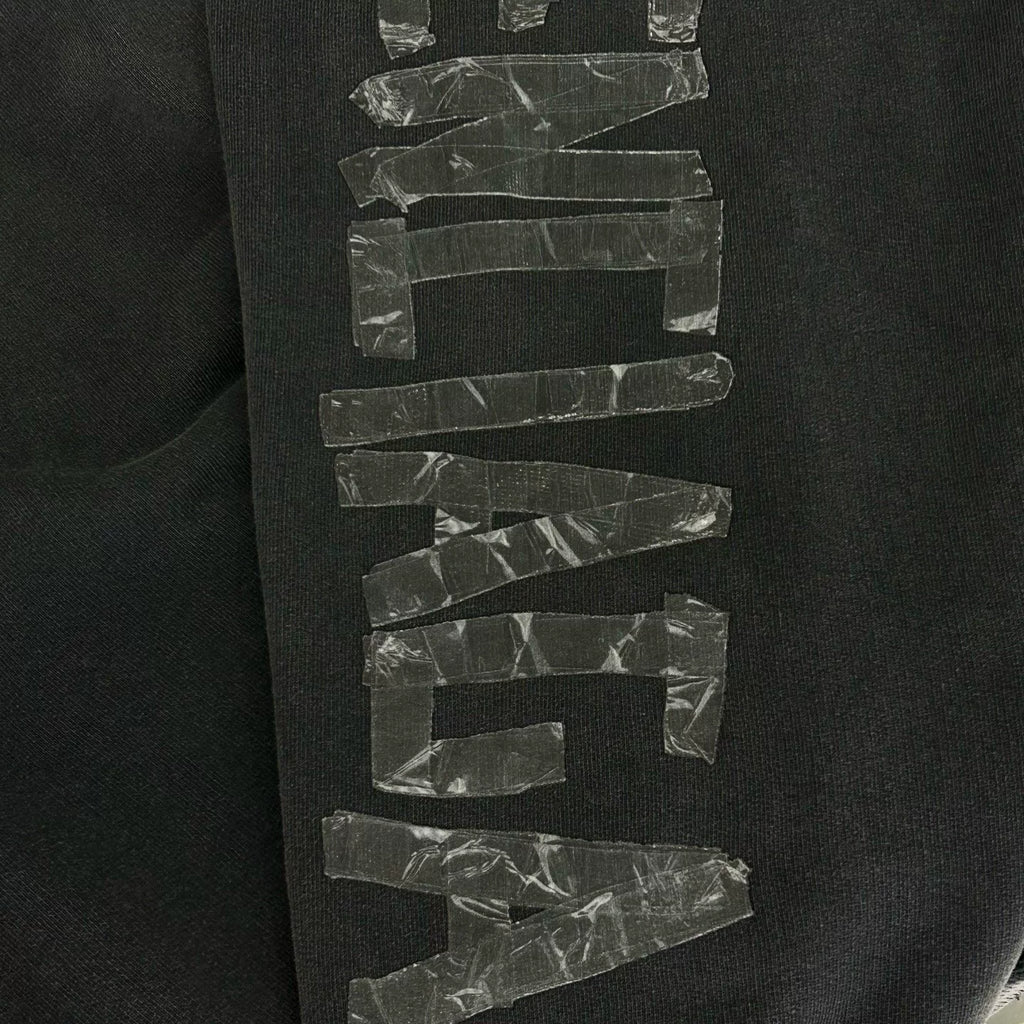 Balenciaga FW25 Black Tape-Letter Hooded Sweater