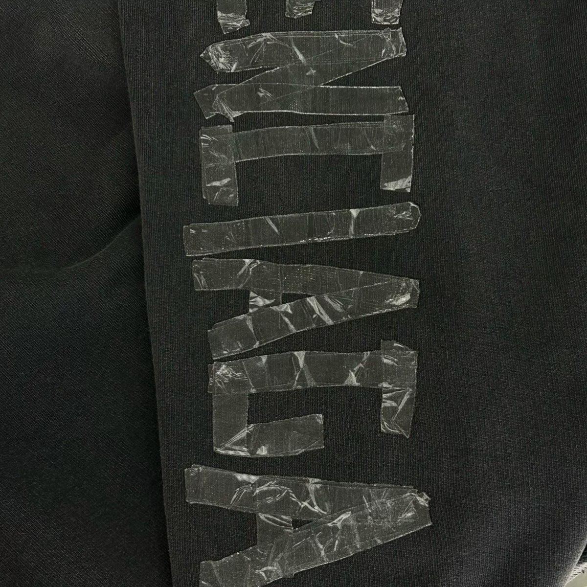 Balenciaga FW25 Black Tape-Letter Hooded Sweater
