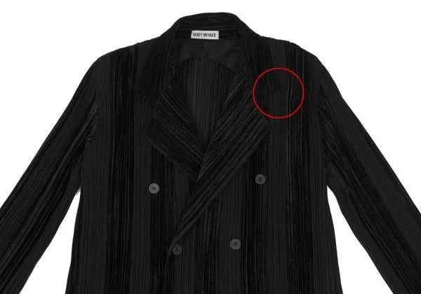 Issey Miyake Vintage Black Stripe Pleated Top