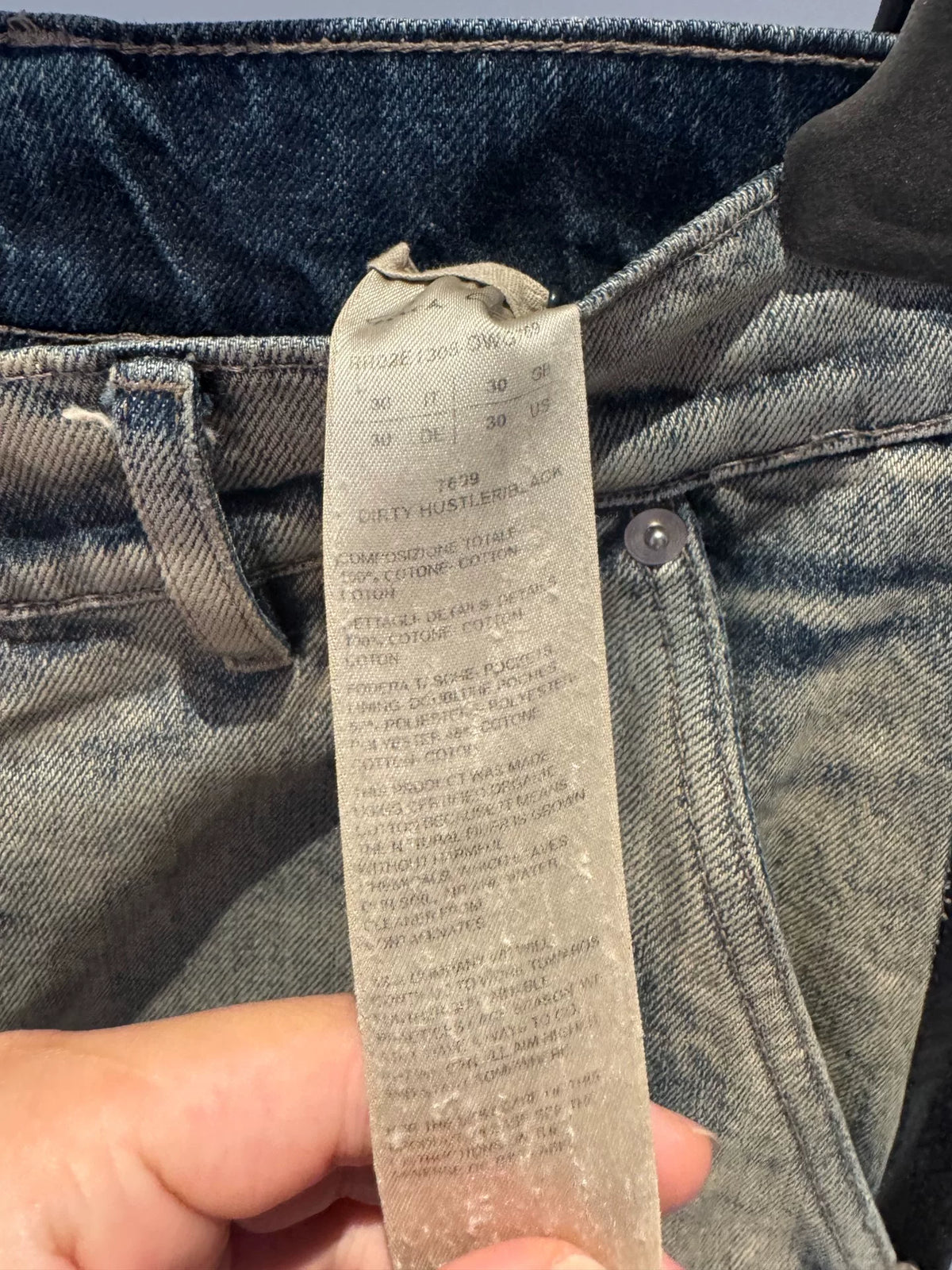 Rick Owens FW25 Runway Patched Distressed Denim Jeans