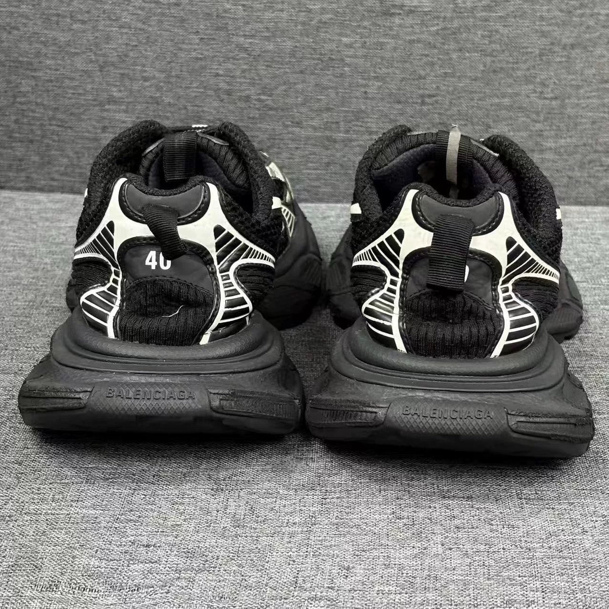 Balenciaga Black Silver Sneakers