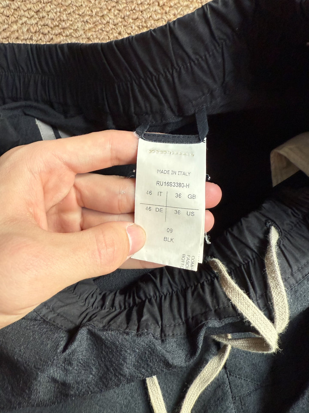 Rick Owens SS16 Drop-Crotch Pants
