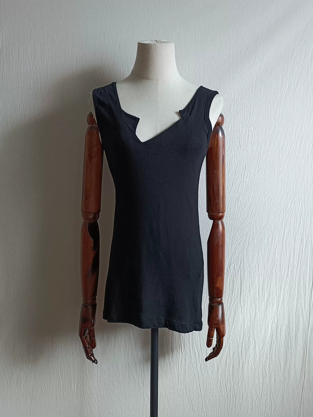 Yohji Yamamoto 03AW Mainline Navy Openwork Shirt