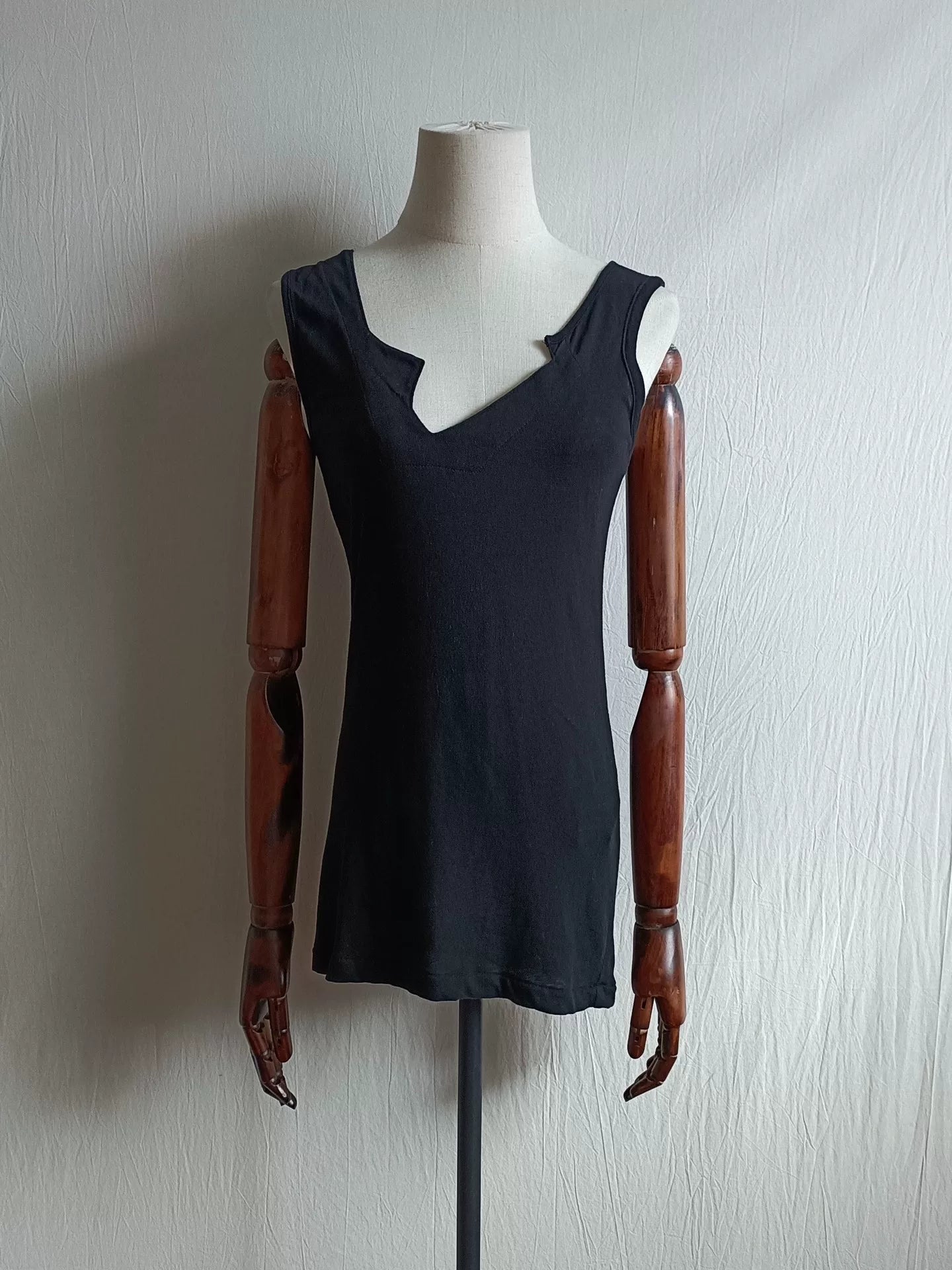 Yohji Yamamoto 03AW Mainline Navy Openwork Shirt