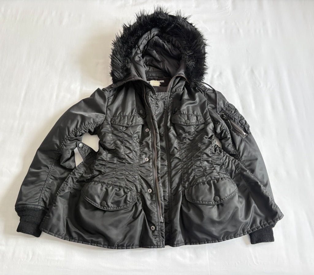 JUNYA WATANABE Show Model Fur‑Collared Cotton Jacket
