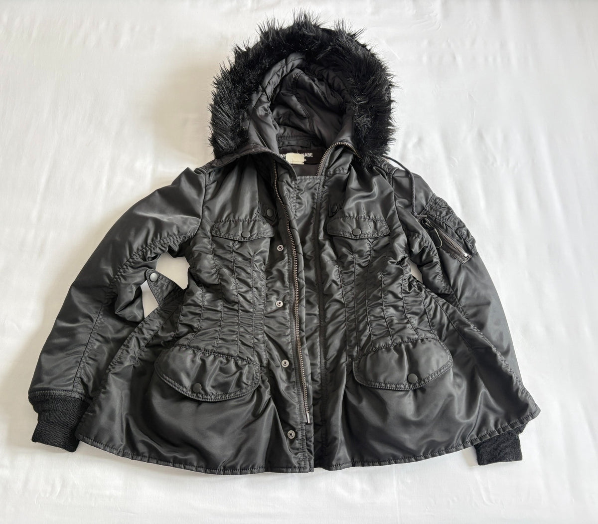 JUNYA WATANABE Show Model Fur‑Collared Cotton Jacket