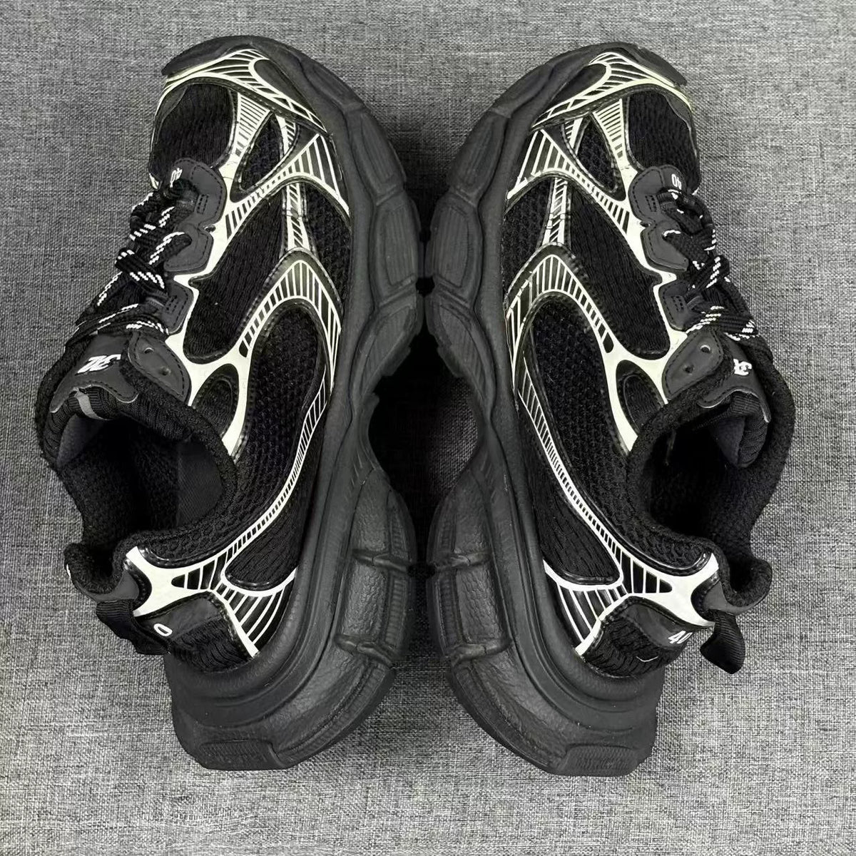 Balenciaga Black Silver Sneakers