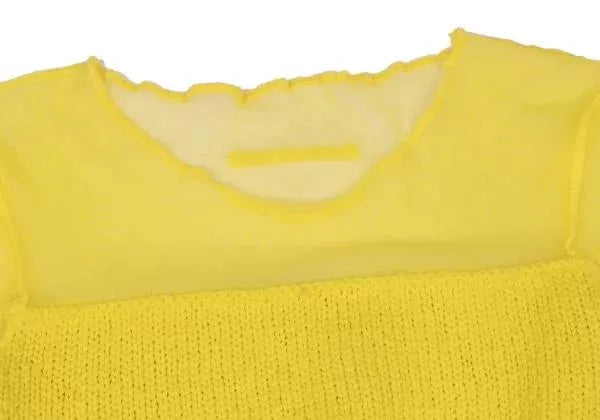 Jean Paul Gaultier Vintage Yellow Mesh Knit Sweater