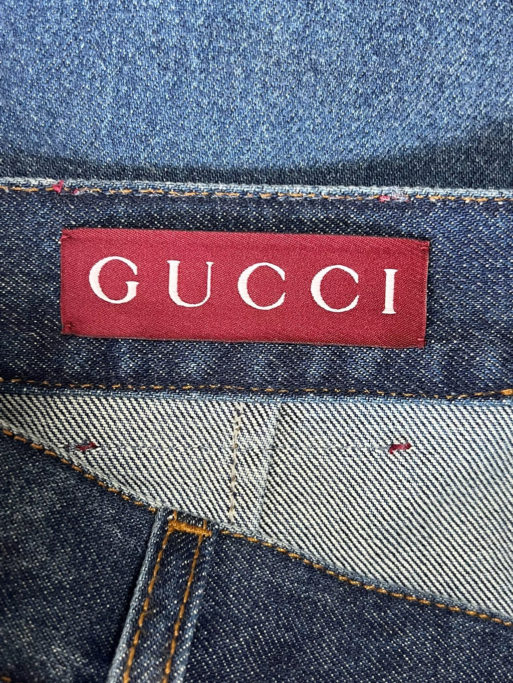 Gucci Pocket Denim Skirt
