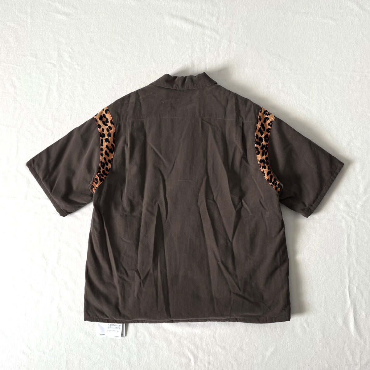 VISVIM 24AW Wallis Down Shirt Short Sleeve Puffer Short-Sleeve Leopard Print Shirt