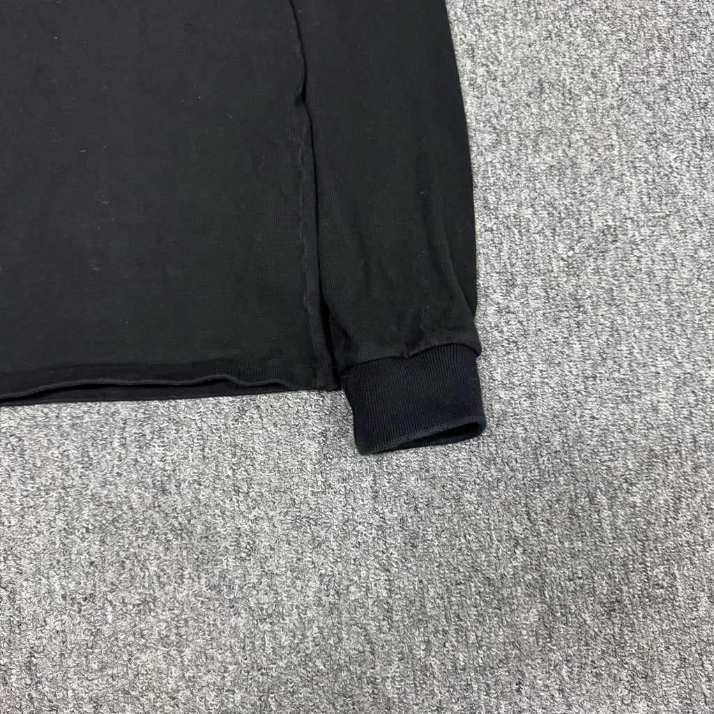 Celine SS25 Black Long Sleeve Polo Top