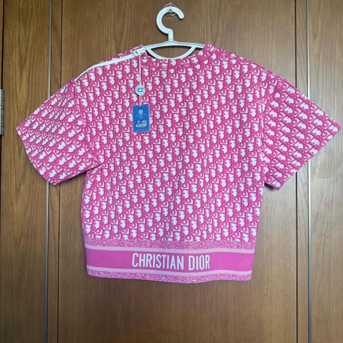 Dior Monogram All-Over Print Short Sleeve Top